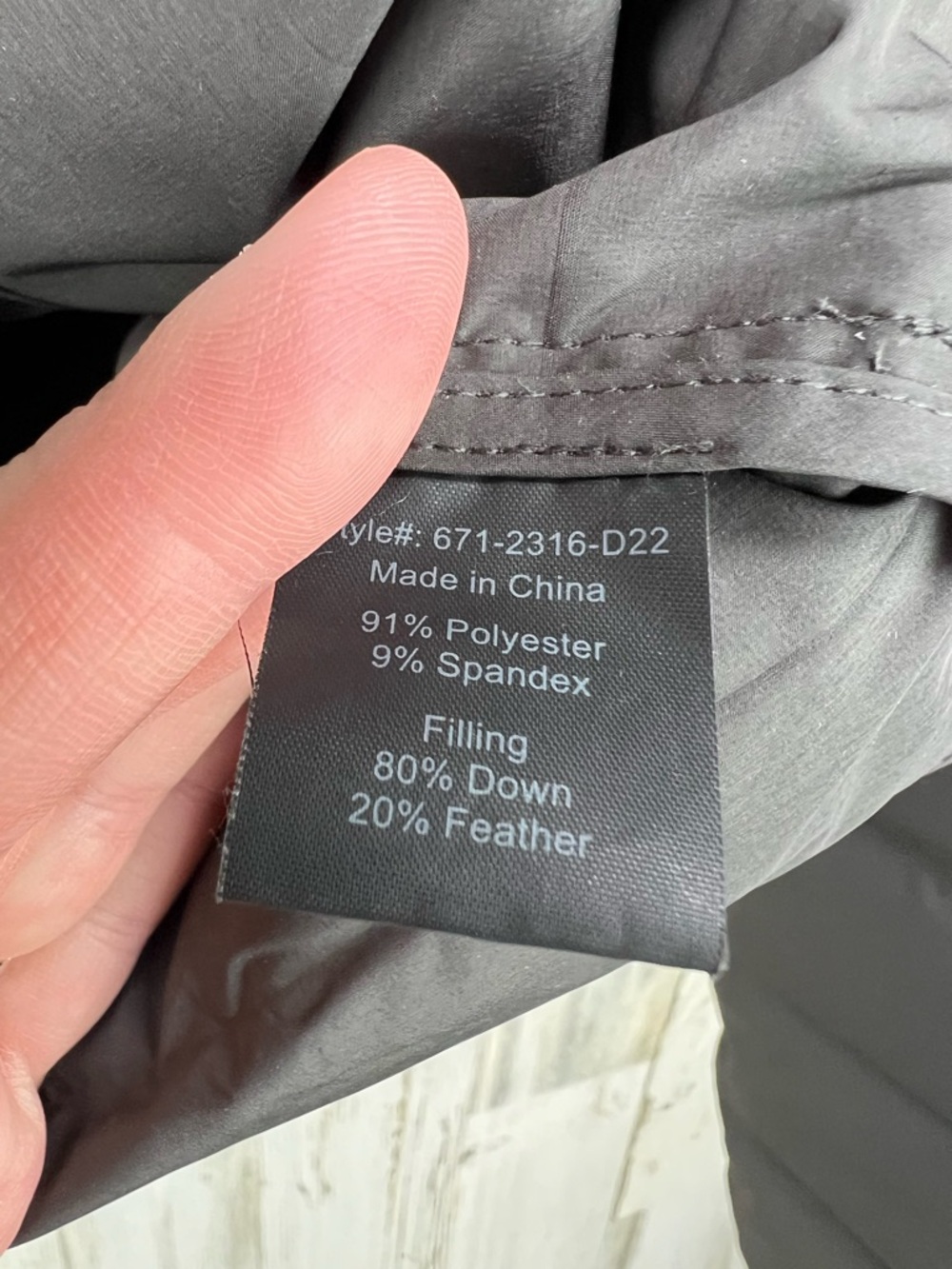Jenni Kayne Down Pullover Carbon Dark Gray Womens Small - Picture 3 of 7